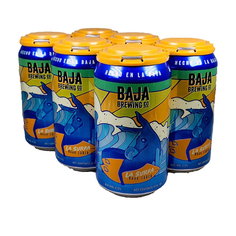 Baja Brewing Co La Surfa Baja Lager 6pk Cans