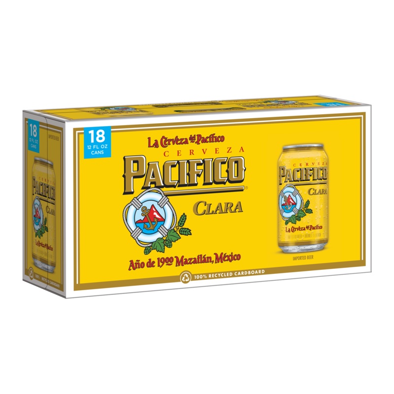 Pacifico Beer 18pk Cans