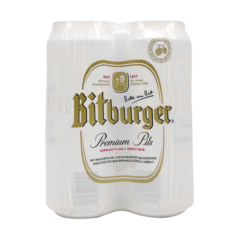 Bitburger 4pk Cans 500ml