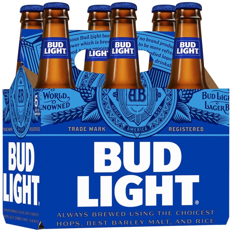 Bud Light 6pk Bottles