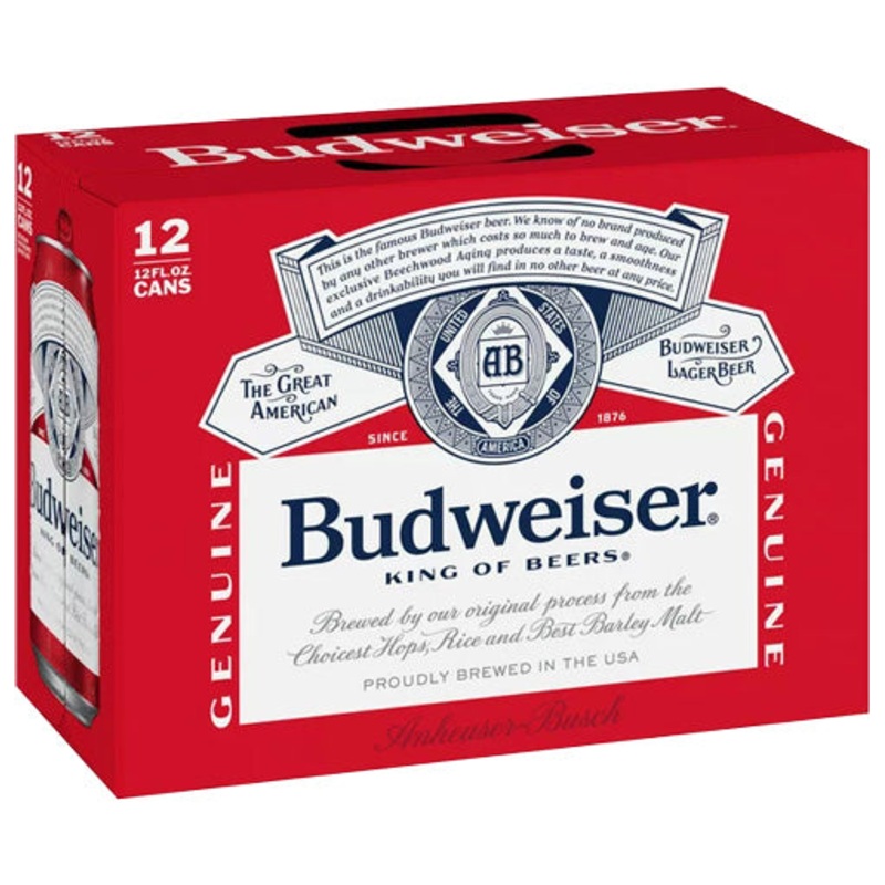 Budweiser 12pk Cans
