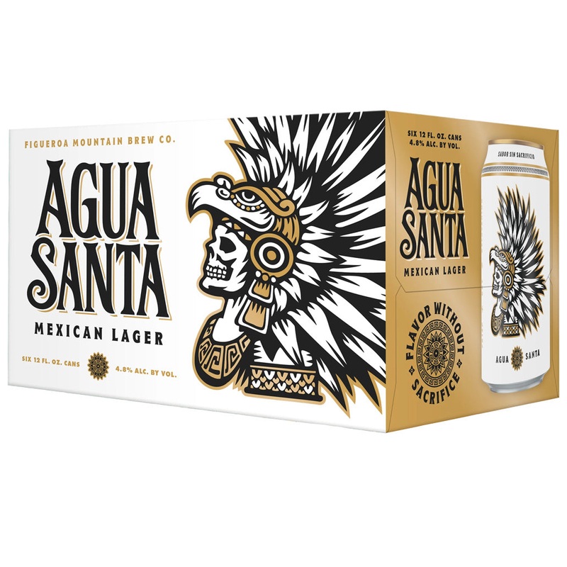 Figueroa Mountain Brewing Agua Santa Mexican Lager 6pk Cans