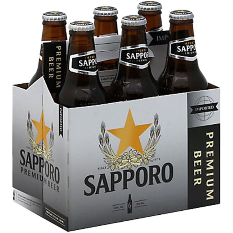 Sapporo 6pk Bottles