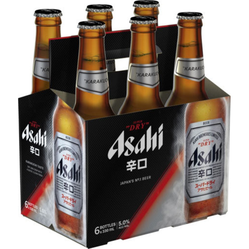 Asahi 6pk Bottles
