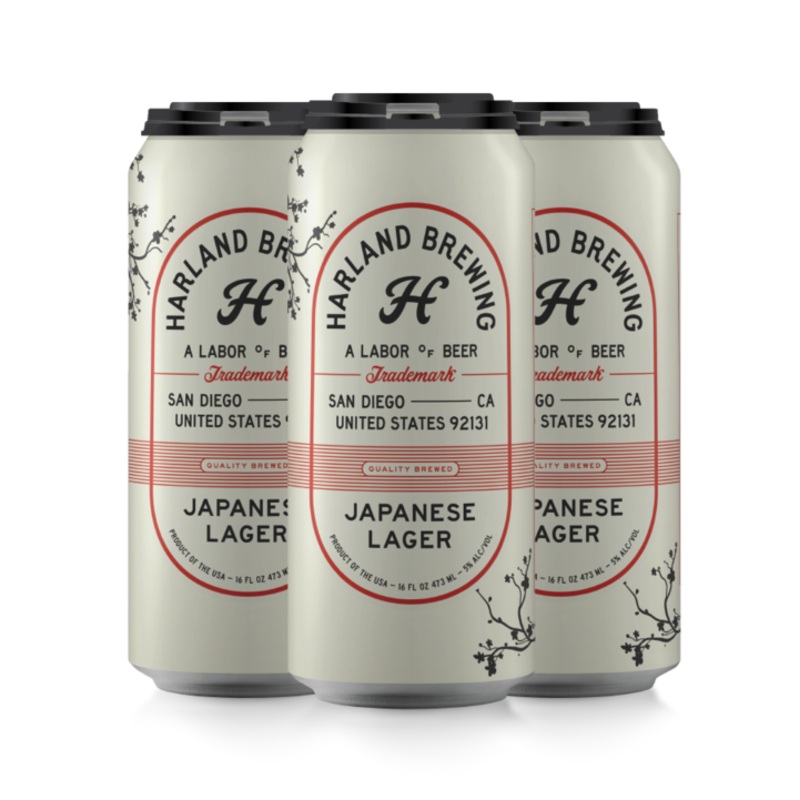Harland Brewing Japanese Rice Lager 16oz Can