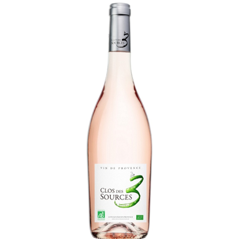 Clos des Trois Sources Ros 2021, Coteaux d'Aix-en-Provence Organic