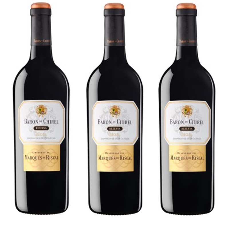 Baron de Chirel, Marqus de Riscal 2016, 2017 and 2018 Mixed Case - Exclusive