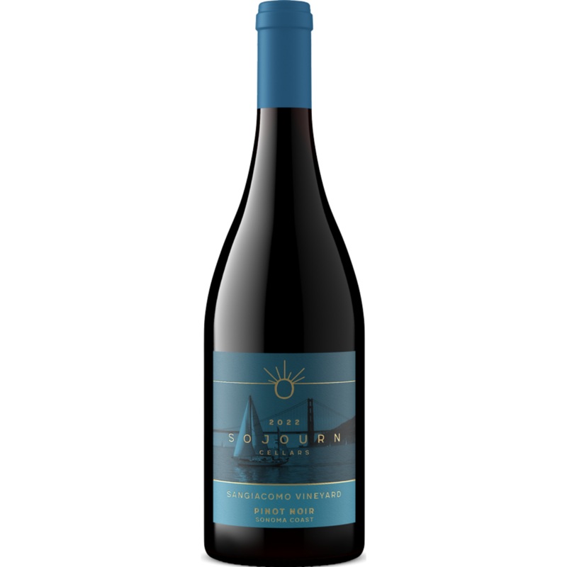 Sojourn Cellars Sangiacomo Vineyard Pinot Noir, Sonoma Coast, USA 2022 Case (6x750ml)