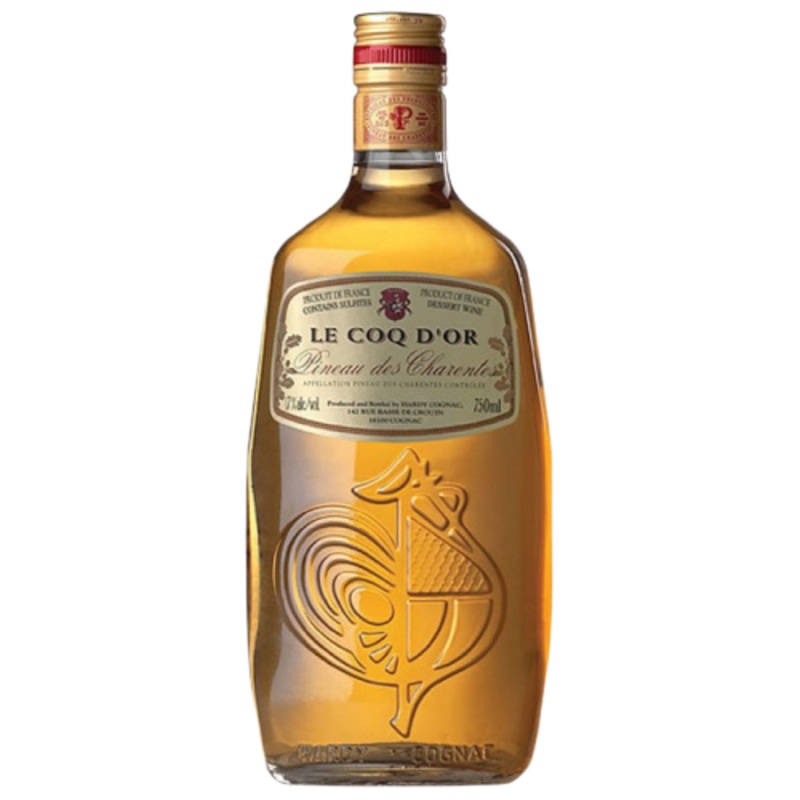 Hardy Cognac Le Coq d'Or Pineau des Charentes Blanc 750 ML