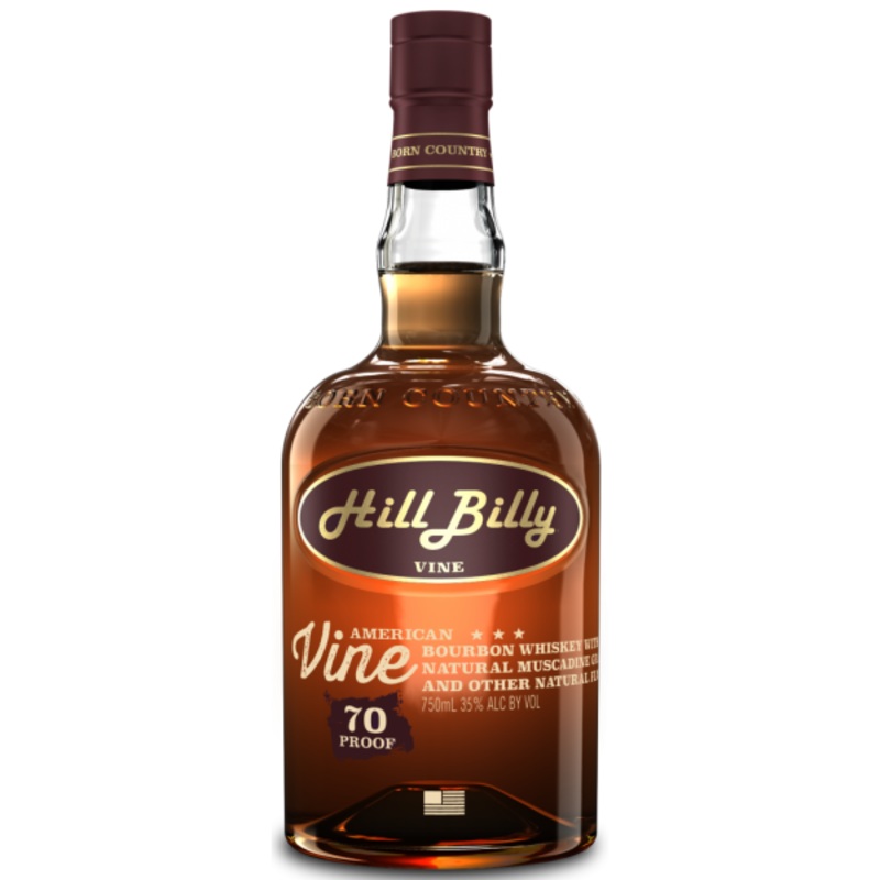 HillBilly Bourbon American Vine Bourbon Whiskey 750 ML